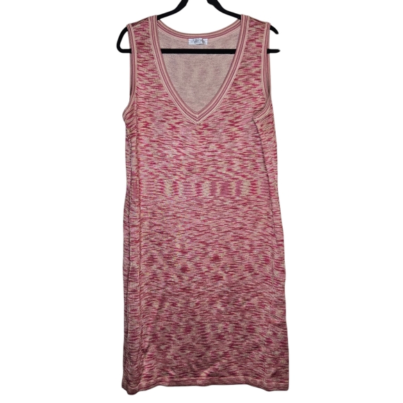 ST JOHN SPORT Marled Knot Sleeveless V-neck Dress - Picture 1 of 9